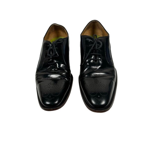 OLIVER SWEENEY Black Blue Sissa Oxford Shoe Men’s Size UK 9 US 10 Made‎ in ITALY - Picture 2 of 16